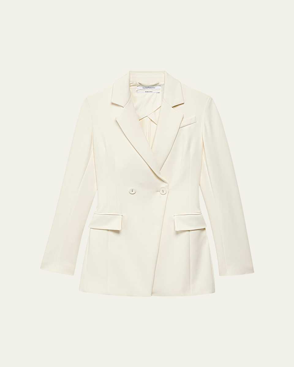Jersey Double-Breasted Jacket